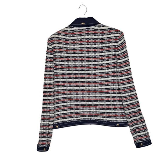 St. John Sport by Marie Gray Red White & Blue Jacket with Undershirt Size S - Picture 3 of 12